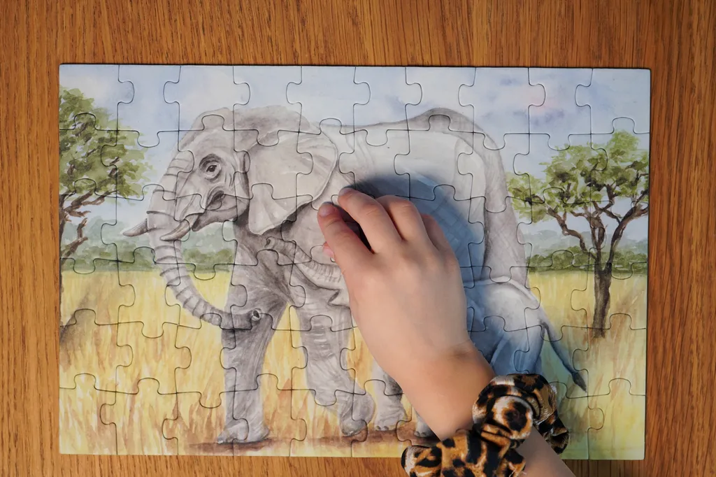 Puzzle 60 elementów Słonie